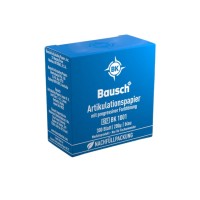 Bausch BK 1001 - артикуляционная бумага I-формы синяя (сменный блок), толщина 200 мкм, 300 листов | Bausch (Германия)