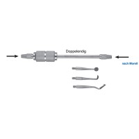 Коронкосниматель ручной nach Morell, двусторонний, в комплекте 3 насадки | HLW Dental Instruments (Германия)