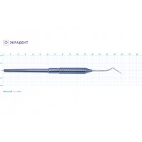 01-06 - зонд терапевтический изогнутый с подсечкой | Экрадент (Россия)
