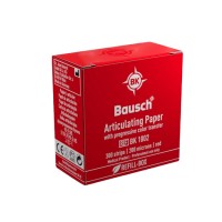 Bausch BK 1002 - артикуляционная бумага I-формы красная (сменный блок), толщина 200 мкм, 300 листов | Bausch (Германия)